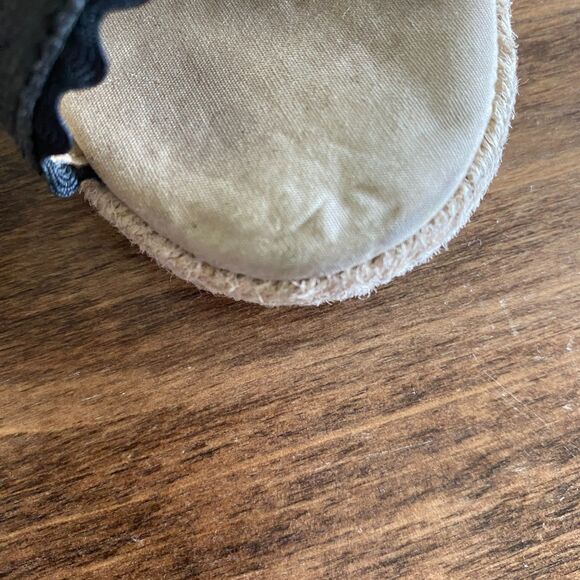 Janie & Jack Black Ric Rac Espadrille Sandals Girls' 10 - Picture 10 of 13